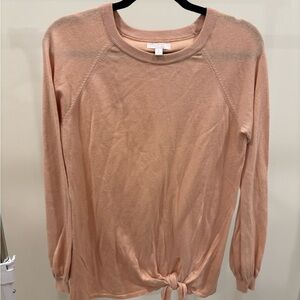 LC Lauren Conrad Blush Long Sleeve Top